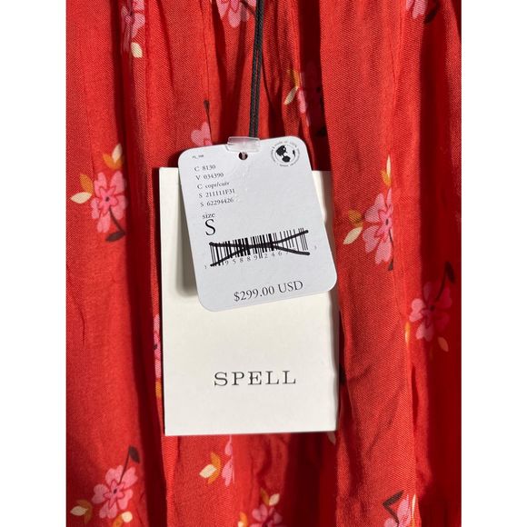 Spell Red Floral Maxi Dress - Picture 6 of 8